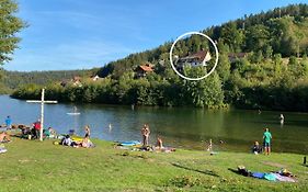 Ferienwohnung am Badesee mit priv. Sauna /Terrasse